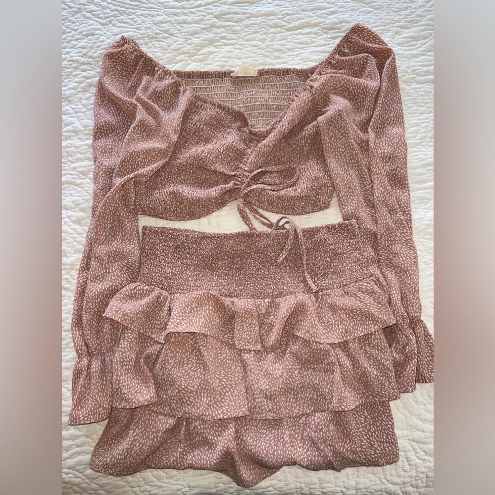 Luca + Grae 2 Piece Blouse and Skirt Set